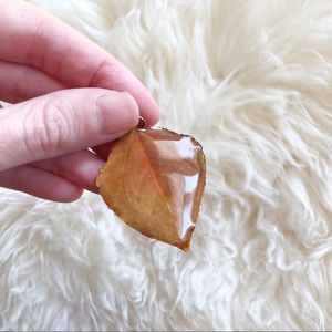 LEAF Necklace Keychain Lightweight Resin Pendant